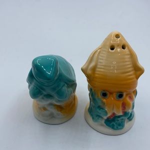 Sea Turtle and Octopus Salt and Pepper Shaker